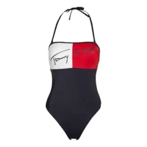Image of Tommy Bodywear Cheeky Bandeau One Piece - Multi