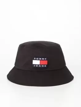 Image of Tommy Jeans Heritage Stadium Bucket Hat - Black, Men