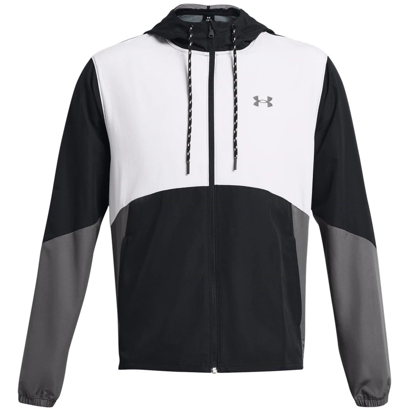 Image of Under Armour Legacy Windbreaker Jacket Grey/Black XL