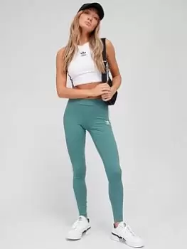 Image of Adidas Originals Forrest Femme 3 Stripes Leggings - Green