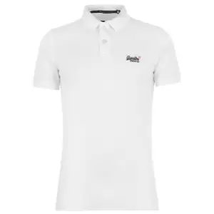 Image of Superdry Core Polo Shirt - White