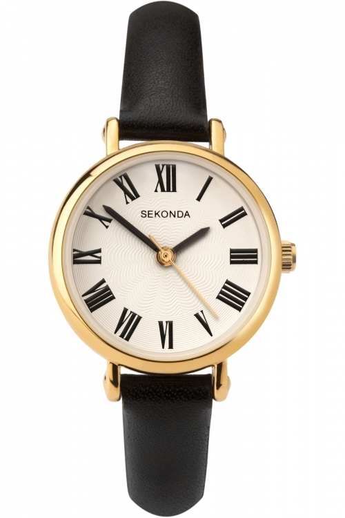 Image of Sekonda White And Black Classical Watch - 40085 - multicoloured