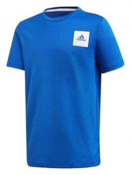 Image of Adidas Junior Boys Training T-Shirt - Blue