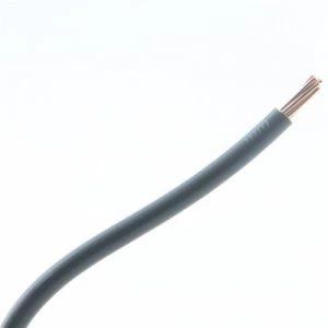 Image of Zexum Grey 10mm 7 Strand 55A Single Core 6491X H07V-R Round Power PVC Insulated Conduit Wire - 1 Meter