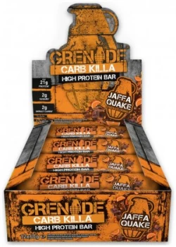 Image of Grenade Carb Killa Protein Bars Jaffa Quake - 12 x 60g