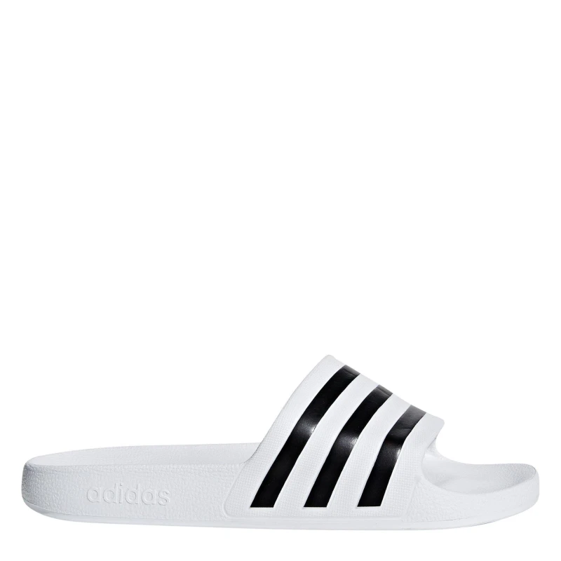 Image of adidas adilette aqua sandals in Black & white Black/White UK 9 (EU 43)