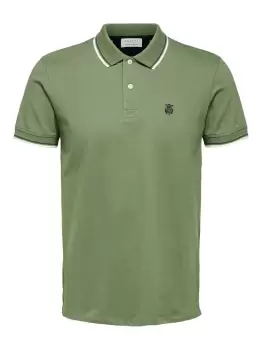 Image of SELECTED Regular Fit - Polo Shirt Men Green