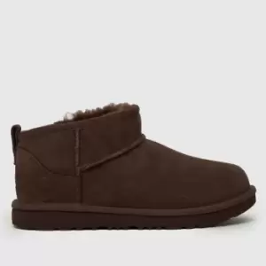 Image of UGG Brown Classic Ultra Mini Junior Boots