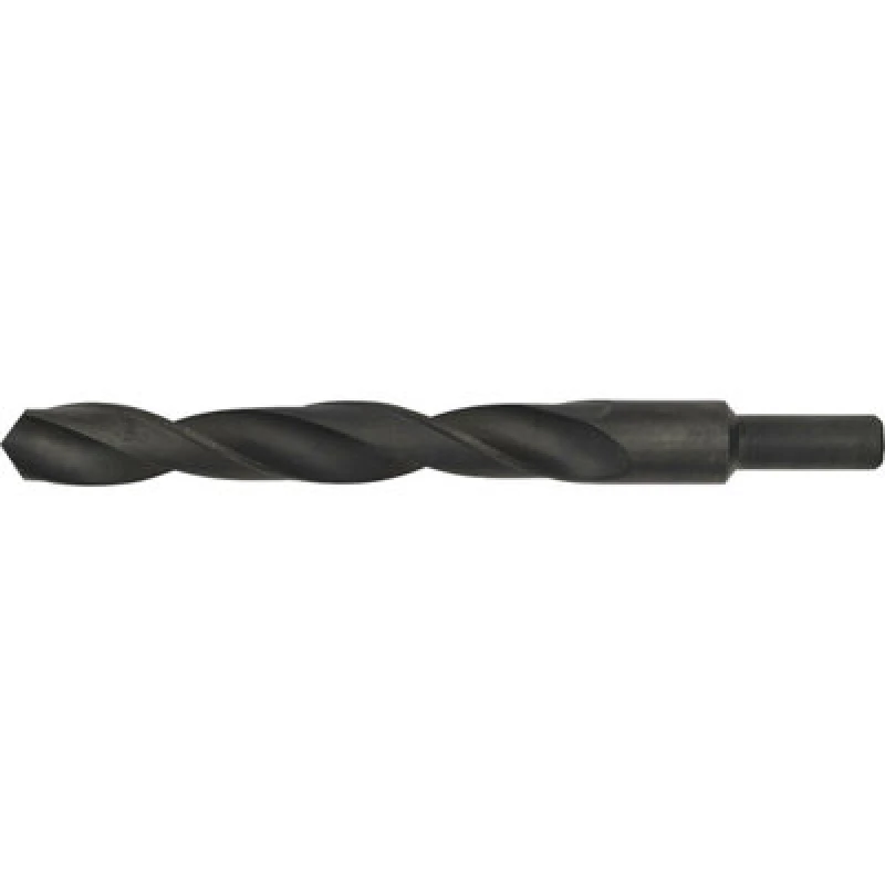 Image of Loops 19.5 x 205mm HSS Roll Forged Blacksmith Drill Bit - Reduced Shank - 140mm Flute Black