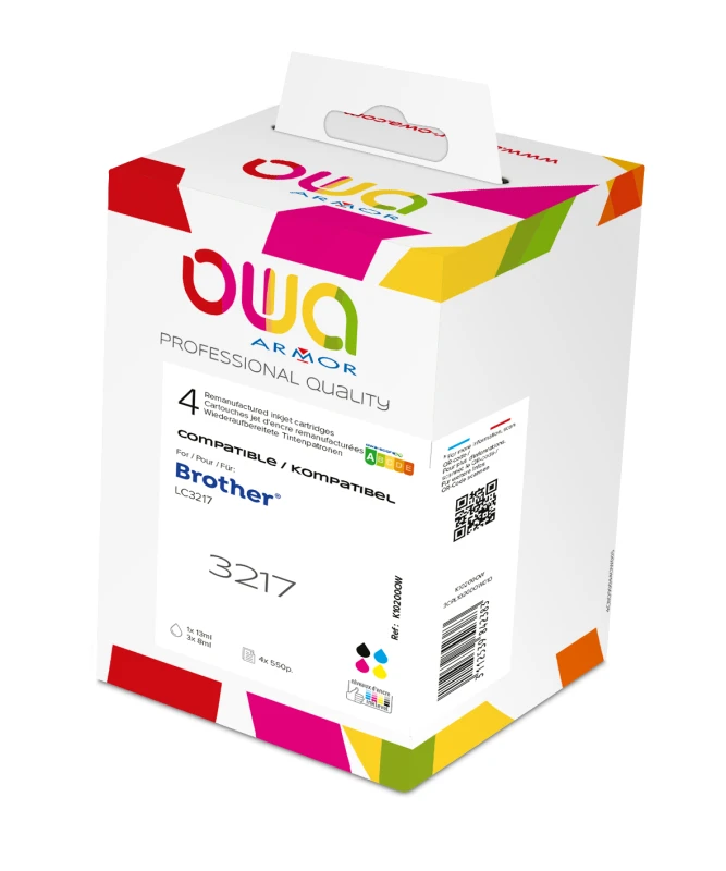 Image of Armor K10200OW ink cartridge 4 pc(s) Compatible Black. Cyan. Magenta.