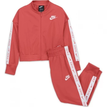 Image of Nike Sportswear Tracksuit Junior Girls - Pink/White