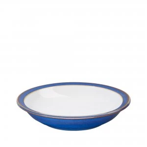 Image of Denby Imperial Blue Shallow Rimmed Bowl