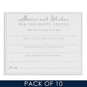 Image of Amore By Juliana Wedding Advice Cards - Pack of 10