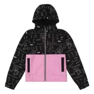 Image of Elle Abstract Zip Hoodie - Black