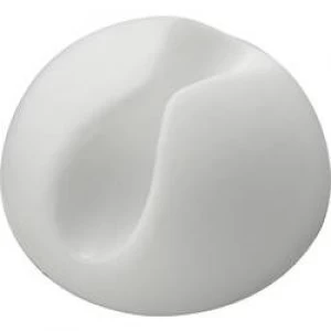 Image of Cable mount Self adhesive White 5