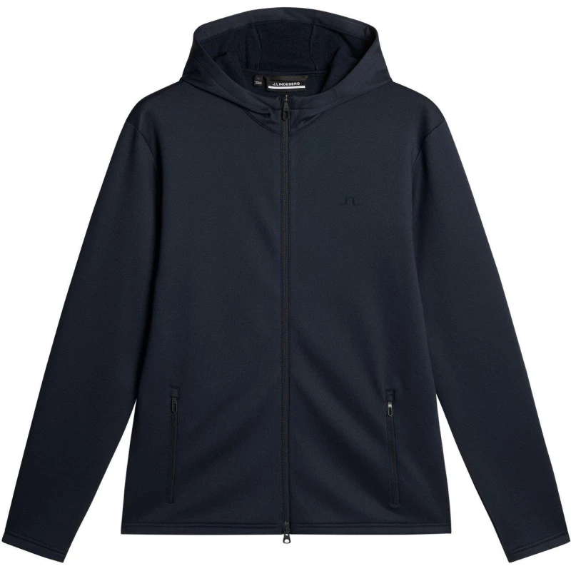 Image of J Lindeberg Golf Mens Full Zip Hoodie JL Navy male Small