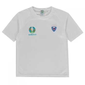 Image of UEFA Euro 2020 Slovakia Polyester T Shirt - White