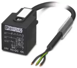 Image of Phoenix Contact, SAC-3P- 5.0-PUR/A-1L-Z Series, Valve Form A to Unterminated Cable assembly, 5m Cable