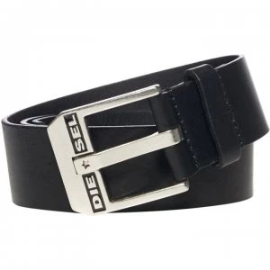 Image of Diesel Bluestar Leather Belt - Black Leather