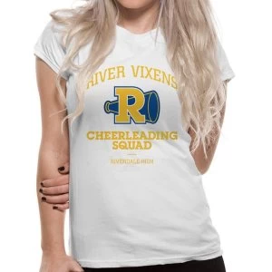Image of Riverdale - Cheerleader Logo Womens Medium T-Shirt - White