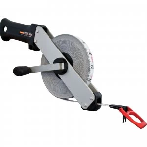 Image of Fisco Tracker Matt Coat Tape Measure Imperial & Metric 165ft / 50m 13mm