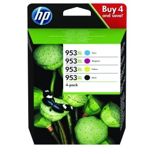 Image of HP 953XL Black and Tri Colour Ink Cartridge