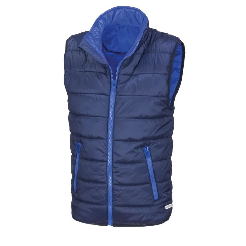 Image of Result Core Sleeveless Zip Up Bodywarmer Navy unisex