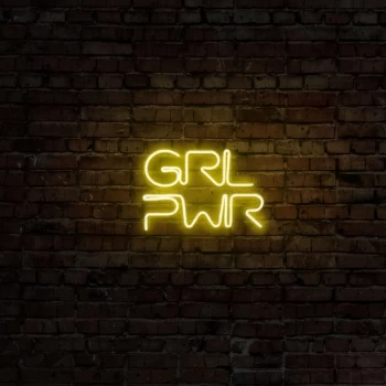 Image of Girl Power - Yellow Yellow Wall Lamp