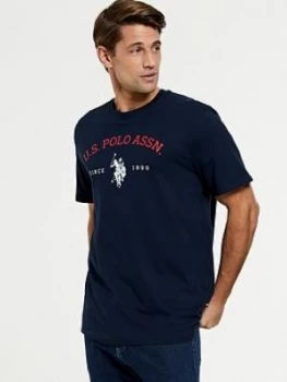 Image of U.S. Polo Assn. Graphic T-Shirt - Navy