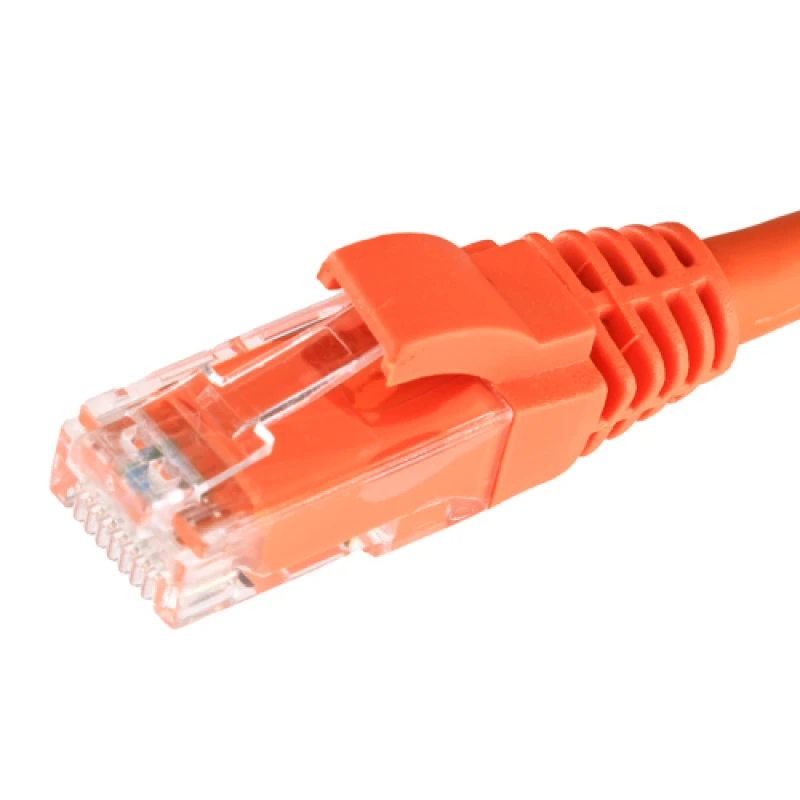 Image of Cablenet 2m Cat5e RJ45 Orange U/UTP LSOH 24AWG Snagless Booted Patch L