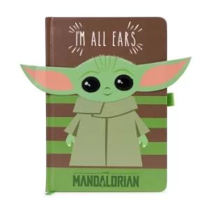 Image of Star Wars The Mandalorian Premium Notebook A5 I'm All Ears Green