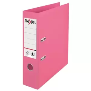 Image of Rexel A4 Lever Arch File; Fuchsia Pink; 75mm Spine Width; Solea No. 1