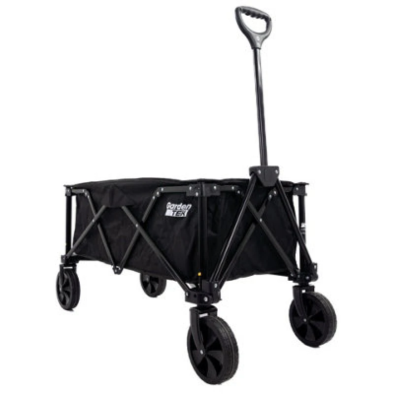 Image of GardenTek Folding Trolley on Wheels, Garden Trolley 120kg Load 135L Capacity GTW220