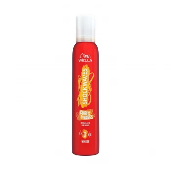 Image of Wella Shockwaves Curl & Waves Mousse
