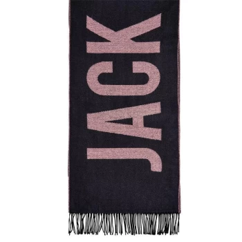 Image of Jack Wills Brington Graphic Scarf - Pink Navy