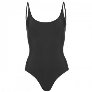 Image of French Connection French Strappy Back Swimsuit Ladies - BLACK