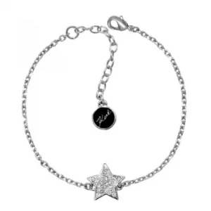 Image of Ladies Karl Lagerfeld Silver Plated Star Bracelet