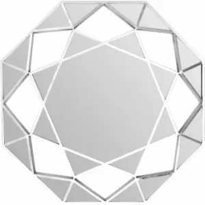 Image of Marcia Silver Octagonal Wall Mirror - Premier Housewares