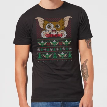 Image of Gremlins Ugly Knit Mens Christmas T-Shirt - Black - 3XL - Black