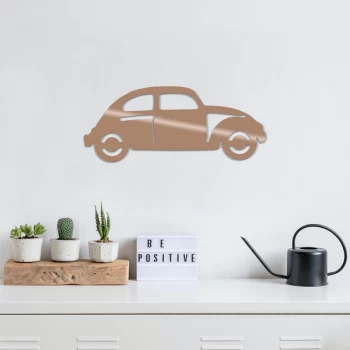 Image of Car - Copper Copper Decorative Metal Wall Accessory
