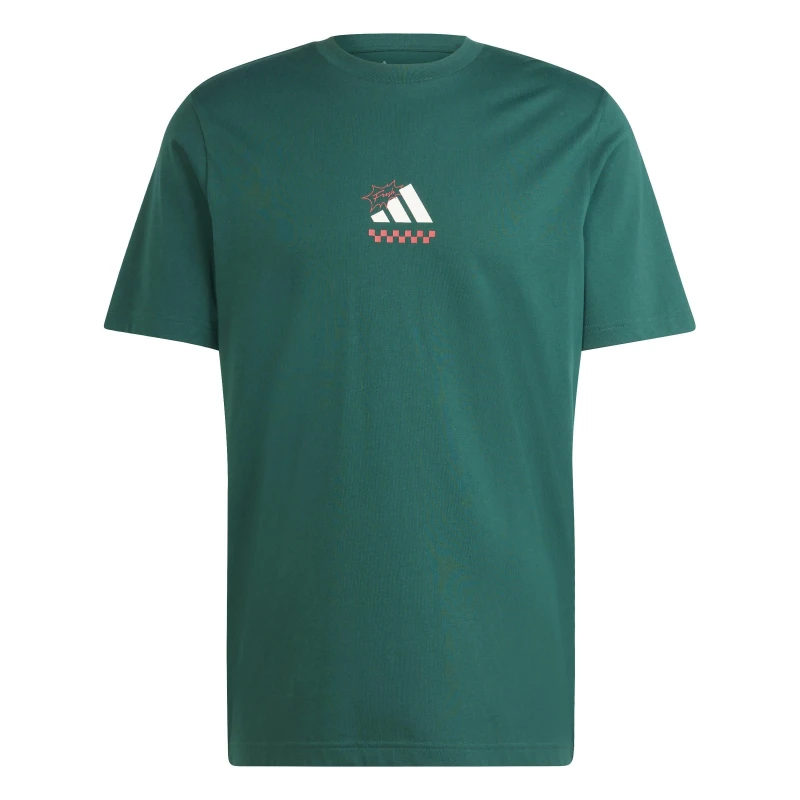 Image of adidas Graphic Logo T-Shirt Mens Regular Fit T-Shirts S Green 58844792350