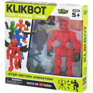 Image of Axil Red KlikBot Hero Figure