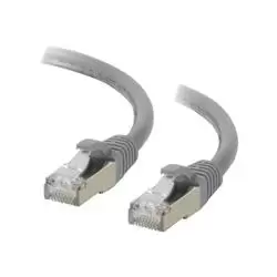 Image of C2G 0.5m Cat6a Booted Shielded (SSTP) Network Patch Cable - Grey