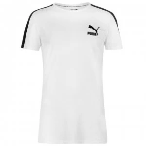 Image of Puma T7 Archive Logo T Shirt - White