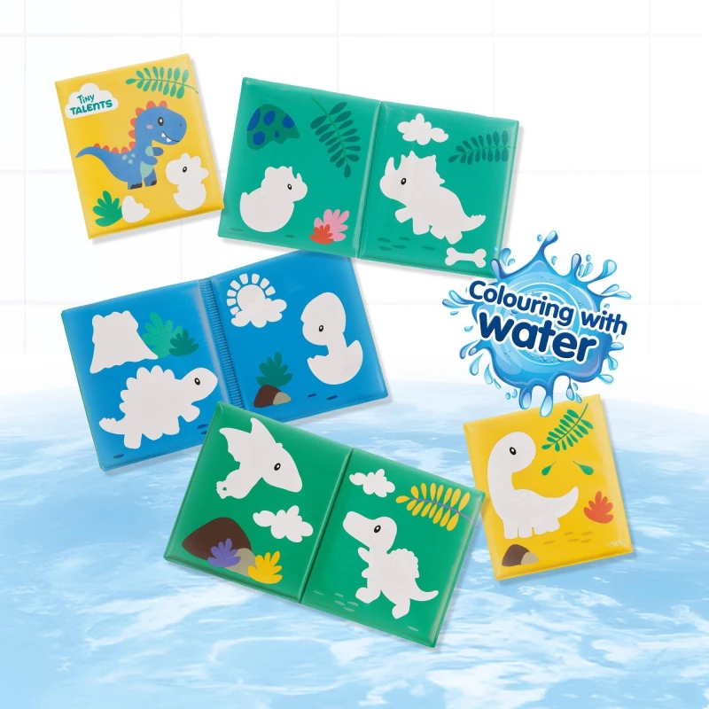 Image of SES Creative Bath book - Colouring with water dinos Multi unisex One Size