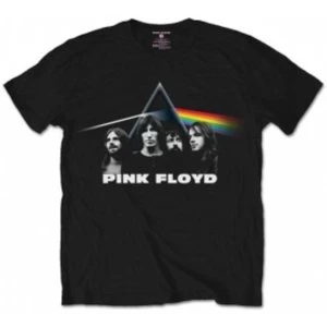 Image of Pink Floyd DSOTM Band & Prism Black Mens T Shirt Size: X