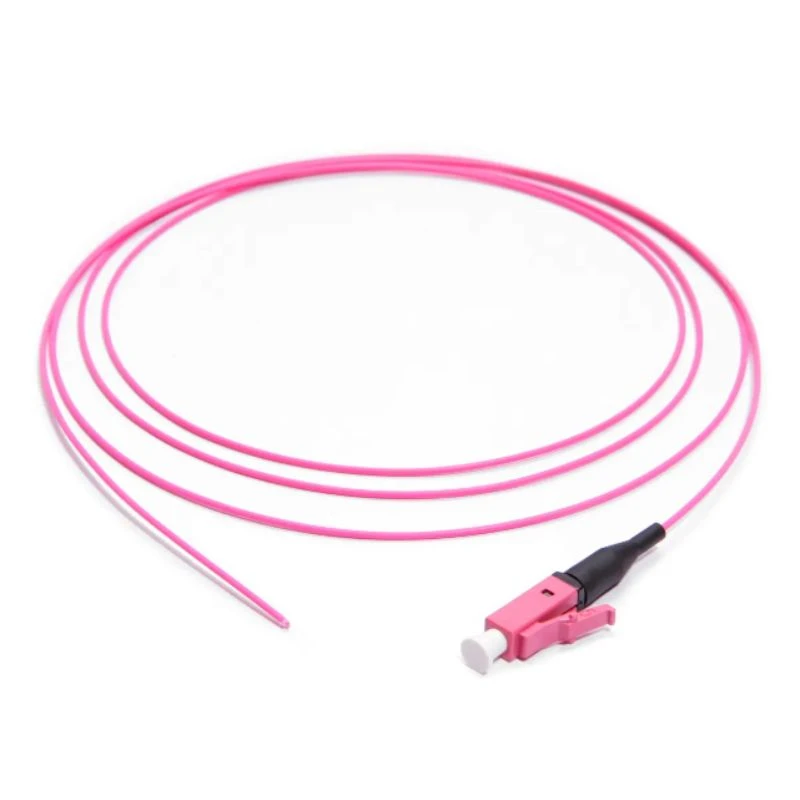 Image of FDL DRAKA 1M SIMPLEX LC PIGTAIL- 50/125um -OM4 HEATHER VIOLET