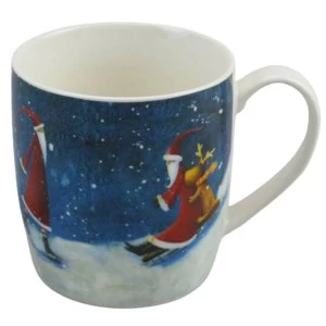 Image of Jan Pashley Christmas Santa Porcelain Mug