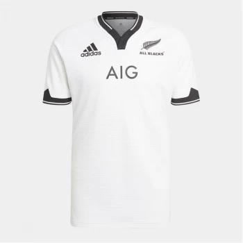 Image of adidas New Zealand Rugby Away Shirt 2021 - White/Black