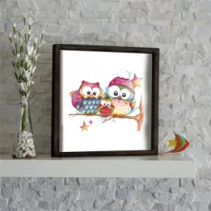 Image of KZM660 Multicolor Decorative Framed MDF Painting